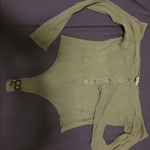 Olive green bodysuit